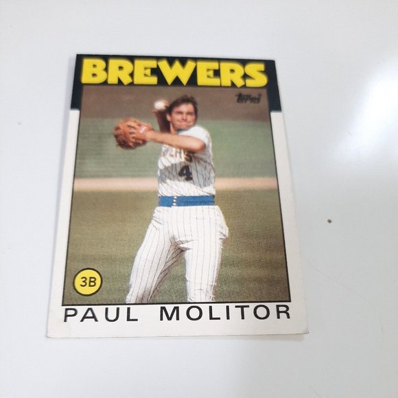Paul Molitor Brewers #267 1986 Topps Baseball Card Collectible - Picture 1 of 2